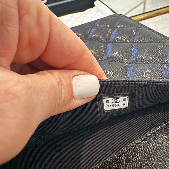 Chanel Caviar Quilted Black Pouch Case Clutch - Picture 10 of 10
